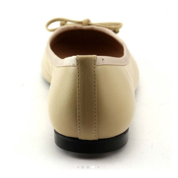 French Sole fs/ny Camille Cap Toe Leather Flats In Beige/Black - Size 8.5 - Picture 11 of 12